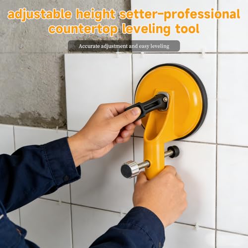 Floor Gap Fixer Tool - Adjustable Vacuum Suction Seam Countertop Leveling Alignment Clamp