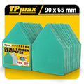 TPmax 100 Pack 90x65mm Detail Sander Sandpaper 150 Grit Compatible with Milwaukee M12 Heavy Duty Hook & Loop Anti Clogging Polyester Film Sheets - size: 150 Grit