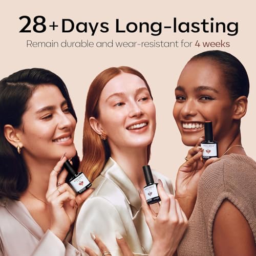 modelones Brown Gel Nail Polish Set 2 Pcs 15 ML Nude Brown - color: A2-Nude Essence