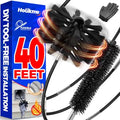 Holikme Dryer Vent Cleaner Kit - 40Ft Flexible Lint Brush for Deep Cleaning - color: Black