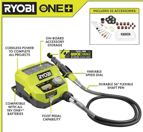 Ryobi 18V Rotary Tool Station