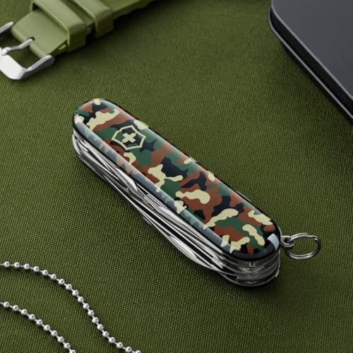 Victorinox Huntsman Swiss Army, 15 Function Pocket knife, Camouflage - color: Camouflage, style: Single Knife