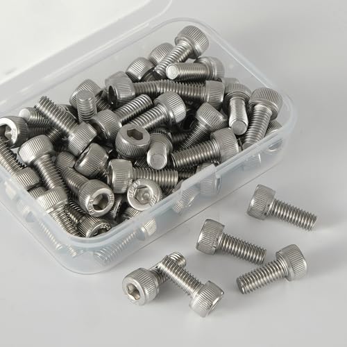 M5x0.8 x 18mm Socket Head Cap Screws Metric, 304 Stainless Steel (A2-70), Allen Socket Drive, Bright Finish, Full Thread, Rust & Corrosion Resistant, for Automotive, Machinery & DIY, 50 PCS - size: M5x18mm (50 PCS)