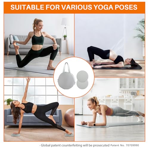 Yoga Knee Pad, 1.57 Inch Thick, Memory Foam and EPE Foam, Waterproof and Non-Slip, for Knees Elbows Wrist Hands Head Yoga Pilates Work Out Kneeling Pad, Exercise Mat 2 - color: Light Gray