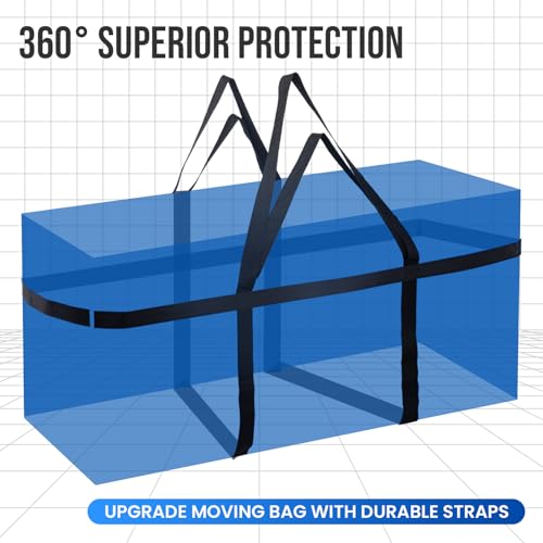 TAILI 1 Pack 69 Gallon Extra Large Storage Bags with Visible Window,Blue - color: Blue, size: 1 Pack