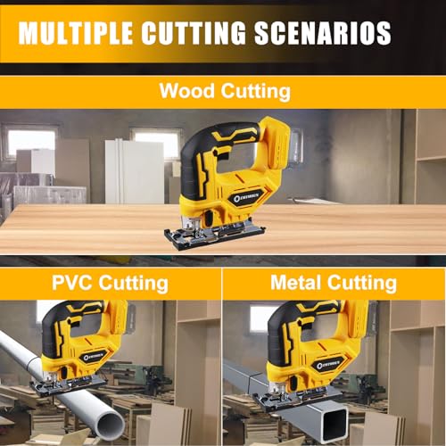 Cordless Jig Saw Compatible with Dewalt 20V Max Battery