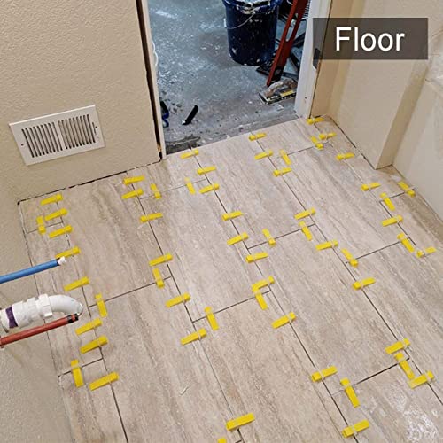 DGSL Tile Leveling System with Plier, 600 Tile Spacers 1/16" and 200 Wedges - size: 1/16 Inch * 600 Spacers