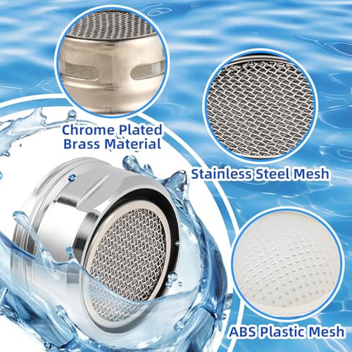 6PCS Faucet Aerator, Aerator Filter Replacement, 15/16-Inch Male Threads
