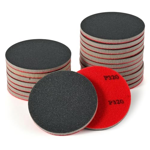 MAXMAN 20Pcs Sanding Sponge Set, 3" Foam Sanding Pads, 320Grit for Wood - style: 320 Grit