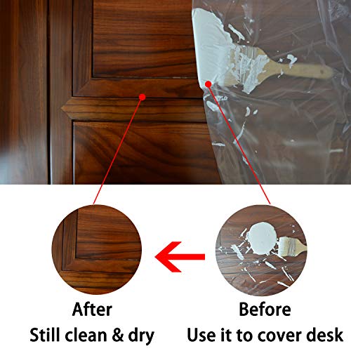 10 Piece Painter Plastic Drop Cloths Sheet,Waterproof Anti-dust Cover,9x12 Feet Disposable Tarp for Painting for Couch/Furniture Cover - size: 10 Sheets