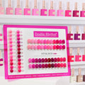 Double Rhythm 28Pcs 0.5Oz Gel Nail Polish Set Same Color Same Bottle Gel Polish Kit Nail Art Manicure Salon DIY at Home for Women (Bright Pitaya Pink Purple Red Collection-T24-13) - color: Bright Pitaya Pink Purple