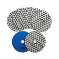 SHDIATOOL 4 Inch Dry Diamond Polishing Pads Grit 50 Diamond Sanding Pads Grinding Pads for Granite Marble Stone 7Pcs - style: Grit 50