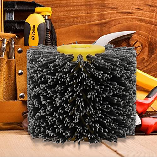 Shinboc 4.7 x 4 Inch Surface Conditioning Tool, 80 Grit Nylon Drawing Wheel - style: 80 Grit