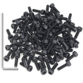 105 Pieces M3 x 10mm Socket Head Cap Screws, Thread Pitch 0.5mm, Sutemribor M3 Black Screws, 12.9 Grade Alloy Steel, Black Oxide Finish, Fully Threaded - size: M3 x 10mm, style: Socket Head