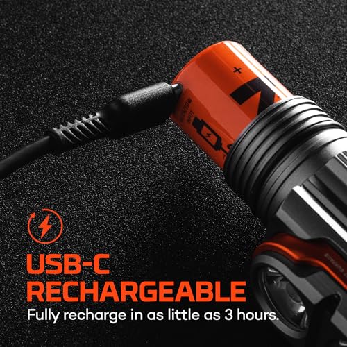 NEBO Transcend 3K Headlamp | 3000 Lumen, 5 Light Modes, USB-C Rechargeable, Waterproof, Magnetic, Detachable Light, Hat Clips, and Hard Hat Compatible, Outdoor, Mechanic, Construction Work - style: 3000 Lumens