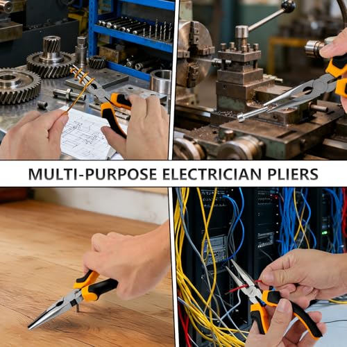 5-Piece CR-V Tool Set, Needle Nose Pliers & Magnetic Screwdrivers