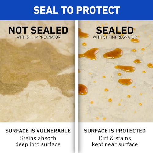 Miracle Sealants 511 Impregnator Advanced Penetrating Sealer for Countertops, Stone, Tile & Grout, Gallon - size: Gallon (Pack of 1)