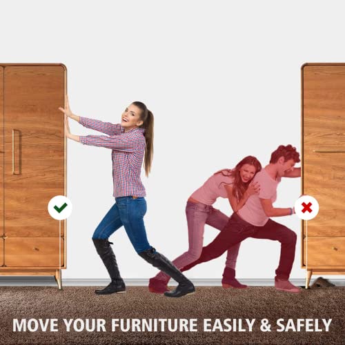 Furniture Sliders for Carpet, 24pcs 3" Heavy Duty Furniture Moving Pads - size: 3inch 24pcs