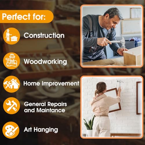 Mini Metal Hammer 6 in 1 with Slotted/Flat Head Phillips Screwdriver Claw Hammer Manual, Portable Multifunction Tool Hammer (Silver) - color: Silver