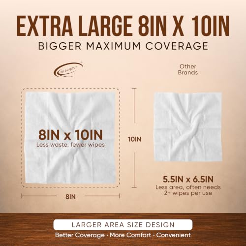Air Jungles Leather Wipes 70 Ct + 5 of UV Protect Single Pack, XL 8 x 10 in - size: 75 Count (Pack of 1)