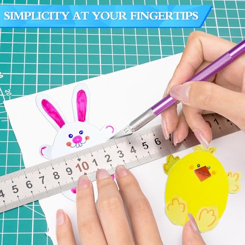 JETMORE Exacto Knife, Craft Knife with 30#11 Blades for Art and Modeling - color: Black-silver-pink-33pcs