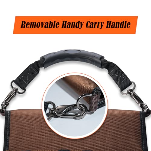 WELKINLAND 7-Pocket & 10-Pocket Tool Belt Pouches Set, Handy Tool Pouch