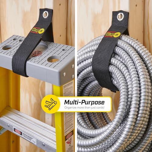 Heavy-Duty Wrap-It Storage Straps, 28-inch (2 Pack) - size: 28" (2-Pack)