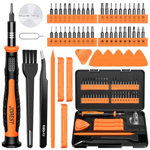 JOREST 55pcs Small Precision Screwdriver Set with Torx T5 T6, Mini Tool Kit - style: 55 in 1 S2