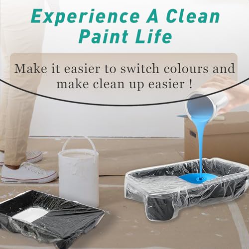 50 Pcs Paint Tray Liners Disposable - 18 Inch Paint Roller Tray Liner - size: 18 Inch