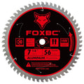 FOXBC 7-1/4 inch Aluminum Cutting Saw Blade 56T, Cutting for Non-Ferrous Metal & Plastic with 5/8-Inch Arbor