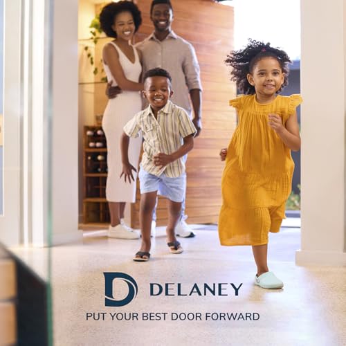 Delaney Vida Passage (Hall/Closet) Door Lever w/Square Trim Matte Black