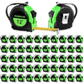Copkim 50 Pieces 12 Ft Tape Measure Retractable Bulk,Green - color: Green