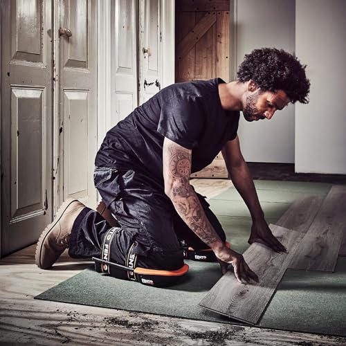 FENTO MAX | Extra Long Knee Pads for Men | Heavy duty Knee Protection with Adjustable Straps | Comfortable Knee Pads for Flooring, Constructions Works, Roofing, and Landscaping