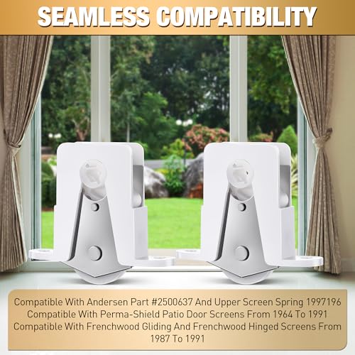 4 Pack Sliding Screen Door Rollers Compatible with Andersen