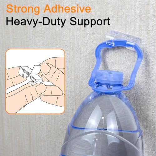 SOULWIT 50 Pcs Self Adhesive Cable Management Clips, Cable Organizers Sticky Wire Clips Cord Holder for TV PC Laptop Ethernet Cable Desktop Home Office (Transparent) - color: Transparent