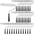 Gerrii 36 Pcs 9 Inch Paint Roller Painting Roller Frame 5 Wire Brush Supplies for Wall House Homes (Black) - color: Black