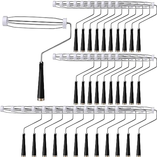 Gerrii 36 Pcs 9 Inch Paint Roller Painting Roller Frame 5 Wire Brush Supplies for Wall House Homes (Black) - color: Black
