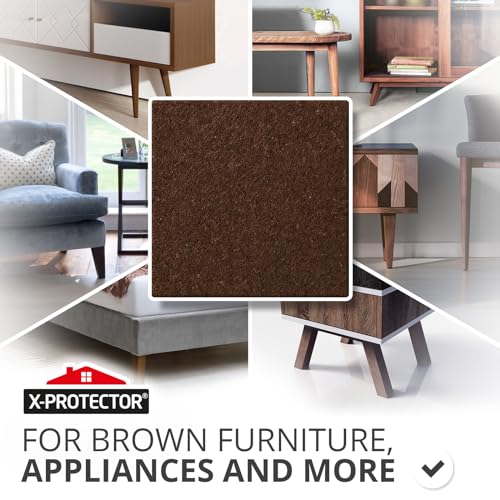 X-Protector Felt Furniture Pads - 20 PCS 6 x 1/2" - Premium Felt Strips - size: 6 x 1/2 inch