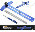 GRENPRO Speed Combination T-Square Woodworking Carpenter Angle Finder Ruler - color: Blue