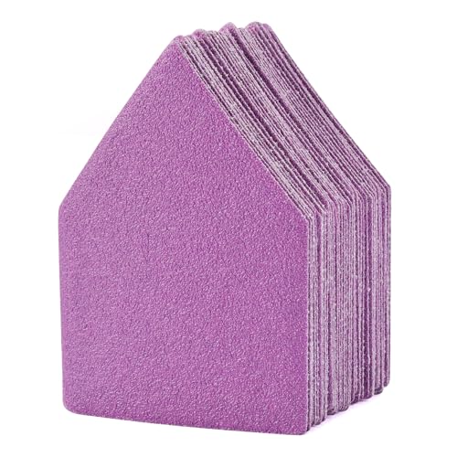 80 Grit Sandpaper, Triangle Sanding Sheets, Fits Milwaukee M12 Fuel Sander - style: 80 Grit