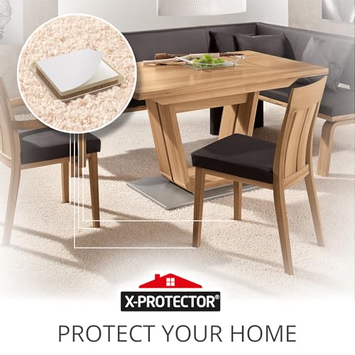 X-PROTECTOR Chair Sliders – 24 PCS 2" Furniture Sliders for Carpet - size: 24 PCS 2", Self-Adhesive, For Carpet