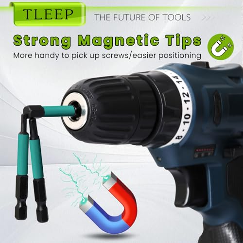 26Pcs Impact Drill Allen Key Set Metric 1.5mm to 10mm, 1/4" Hex Shank - size: E.1.5mm to 10mm