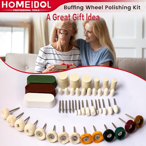 72Pcs Polishing Kit for Dremel Buffing Wheels with Polishing Compound - style: Style 2
