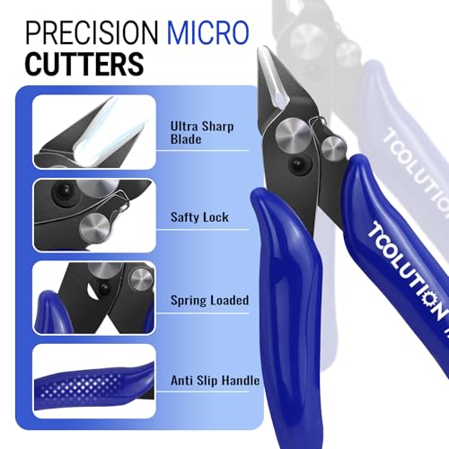 10 Pack 3.5" Wire Cutter Small Flush Cut Pliers - color: 3.5"- 10 Pack