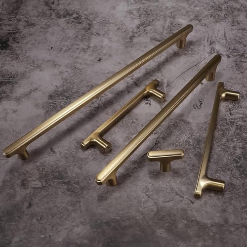 COTYKILEY 10 Pack 5 Inch(128mm) Champagne Copper Cabinet Handles Kitchen Cabinet Pulls Cabinet Door Handles Kitchen Cabinet Hardware - color: Champagne Copper, size: 5" Hole Center（128MM）