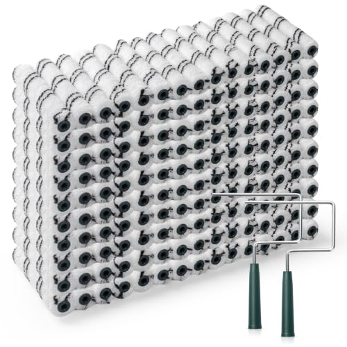 Paint Roller Covers, 150 Pack, 6 Inch, 3/8 Inch Nap - size: 6 inch paint roller 150 pack