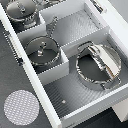 Shelf Liner, Non-Slip Cabinet Liner, Washable Oil-Proof for Kitchen Cabinet, Shelves, Refrigerator, Storage, Desks, 14 Inches x 20 FT, Non Adhesive Drawers Liner… (14 Inches x 20 FT) - size: 14"W x 240"L