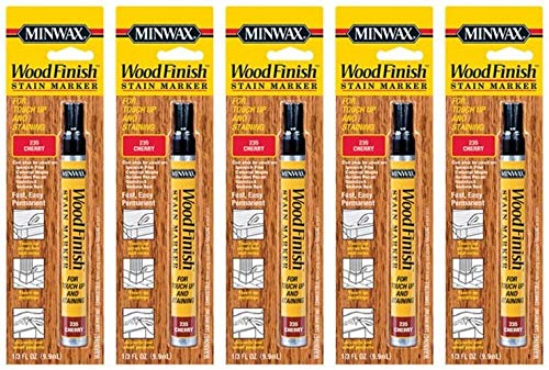 Minwax 63486000 Wood Finish Stain Marker, Cherry 5 Pack