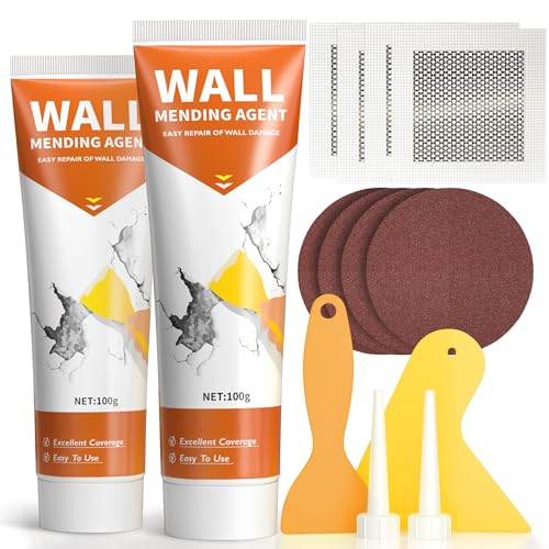NINGOO Drywall Repair Kit,2 Pack Wall Repair Paste for Wall Holes & Cracks