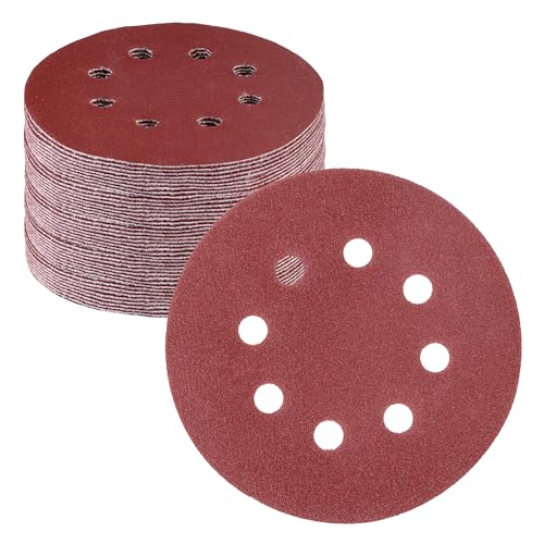 WORKPRO Sanding Discs, 5-Inch 180 Grit 8-Hole Hook and Loop, 50 Pack - style: 50PCS 5 Inch 180 Grit